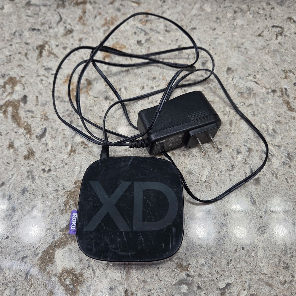 Roku 2 XD Model 3050X Streaming Media Player With Power Adapter Tested